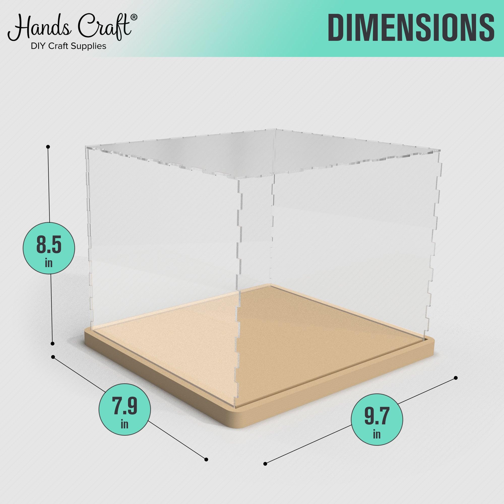 Hands Craft DIY Minatures Dust Cover | Acrylic Display Case