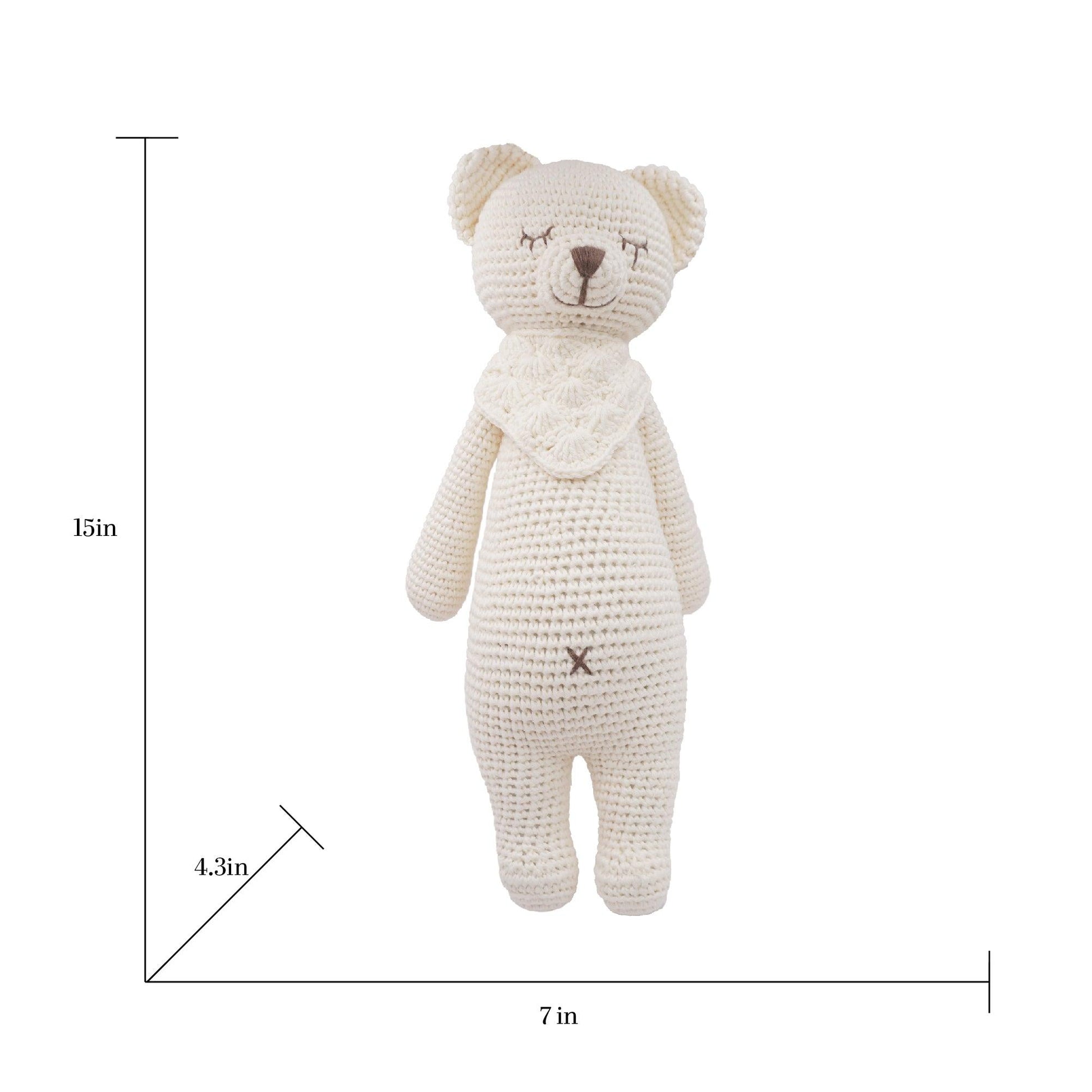 Hands Craft DIY Minatures Hand-Crochet Plush Doll | Platinum Bobbie The Softie