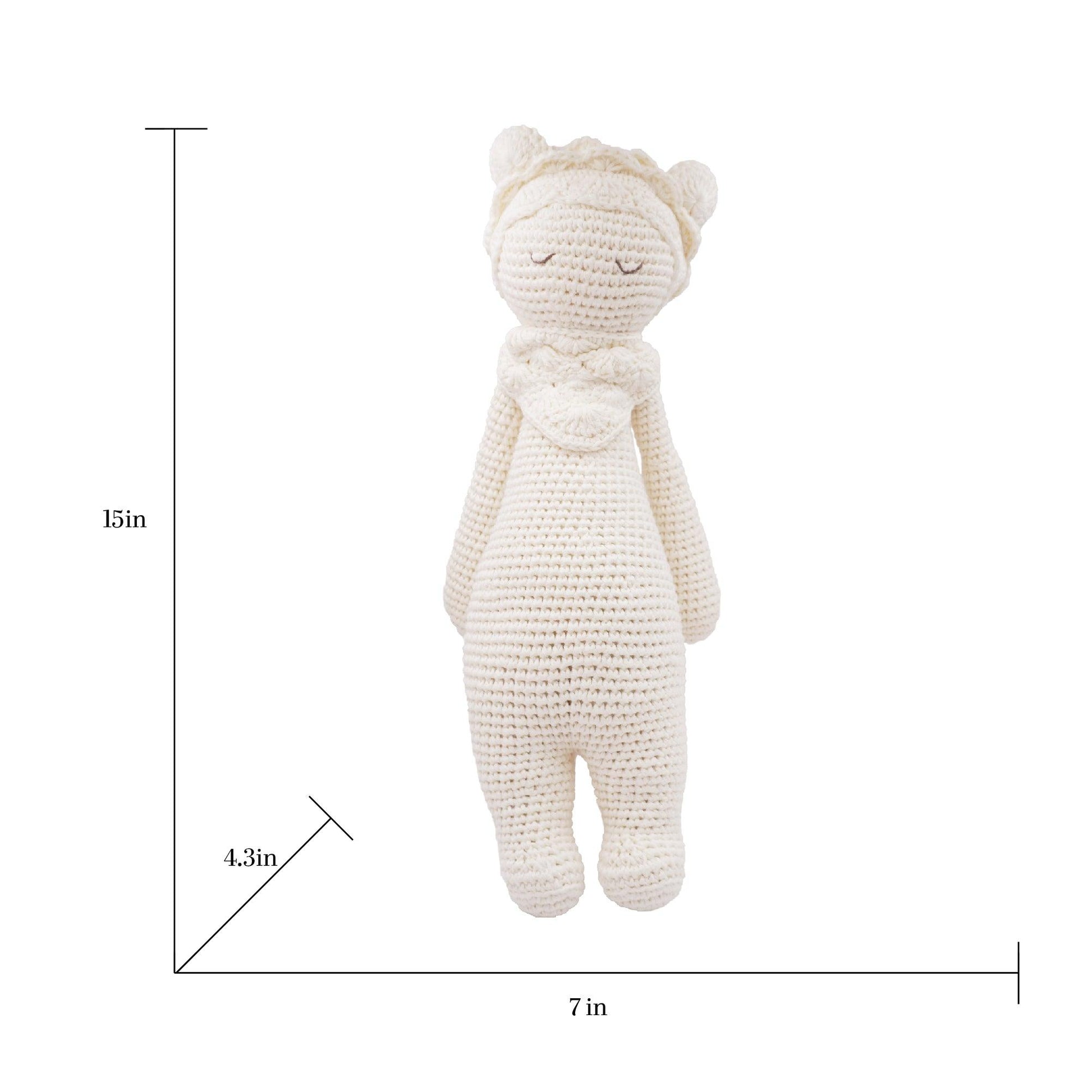 Hands Craft DIY Minatures Hand-Crochet Plush Doll | Platinum Leo The Softie