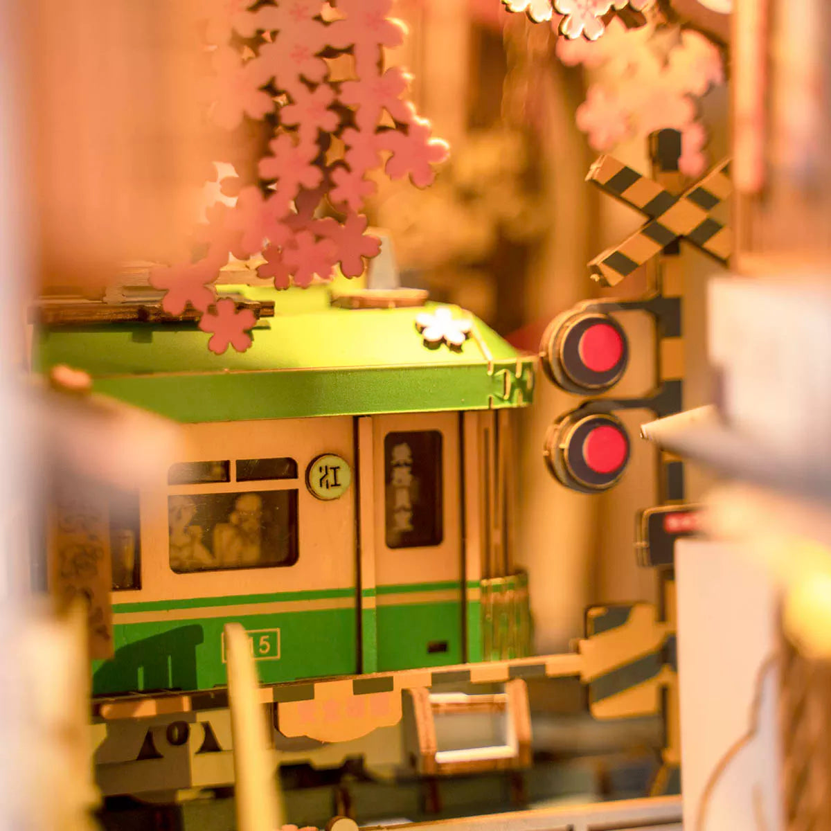 Hands Craft DIY Miniature Book Nook Kit | Sakura Tram