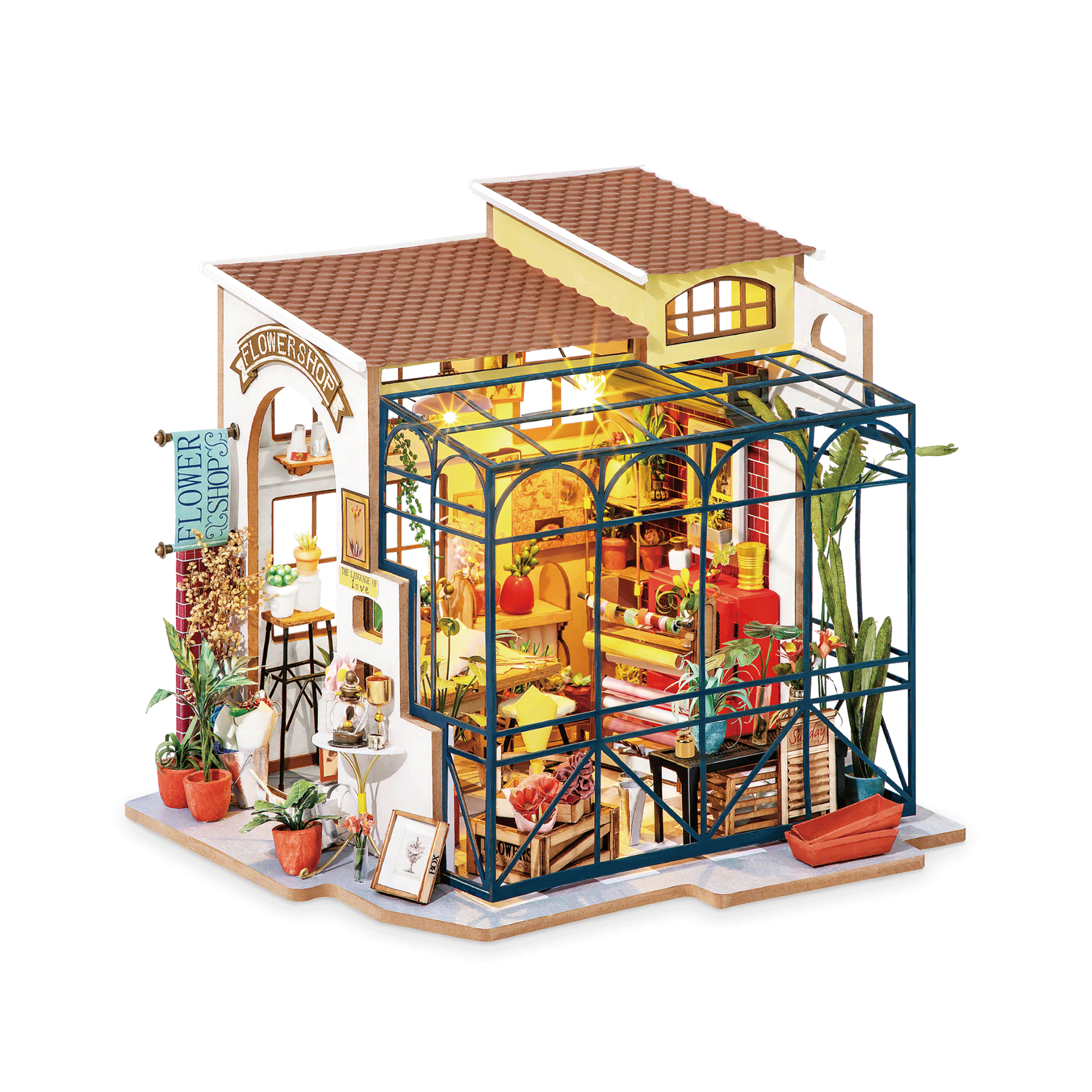 Hands Craft DIY Miniature House Kit | Emily's Flower Shop