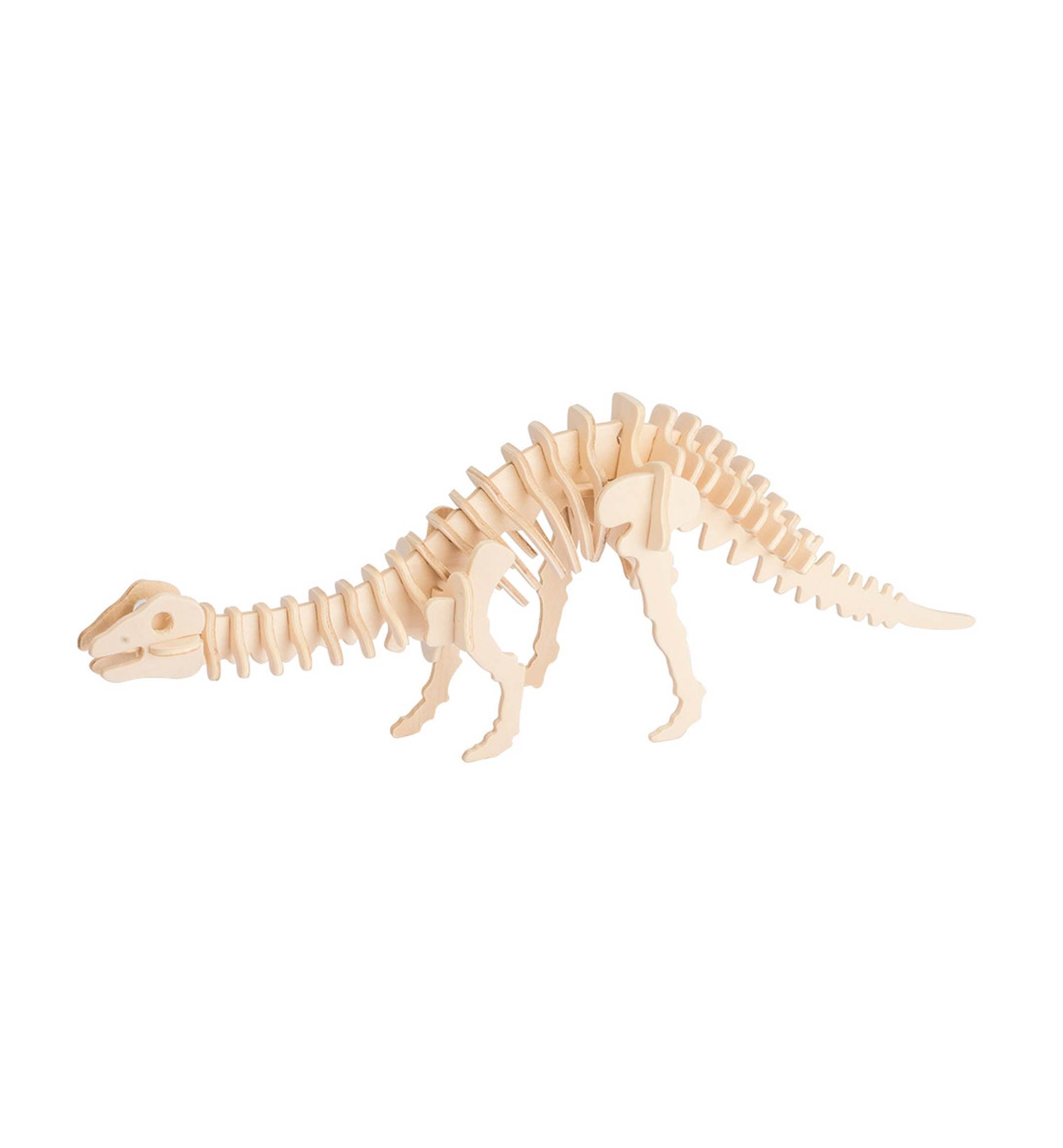 Hands Craft DIY Miniatures 3D Classic Wooden Puzzle | Brontosaurus