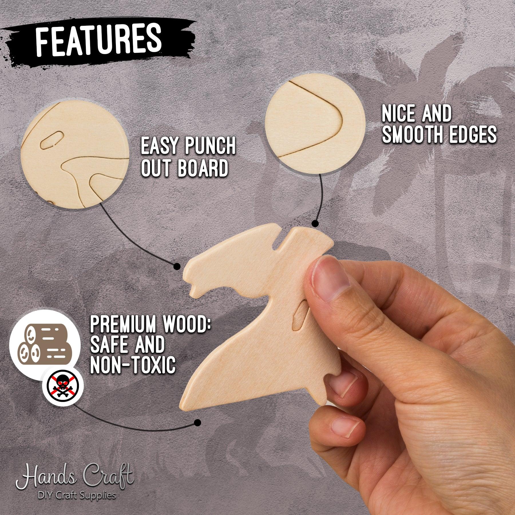 Hands Craft DIY Miniatures 3D Classic Wooden Puzzle | Dinosaurs