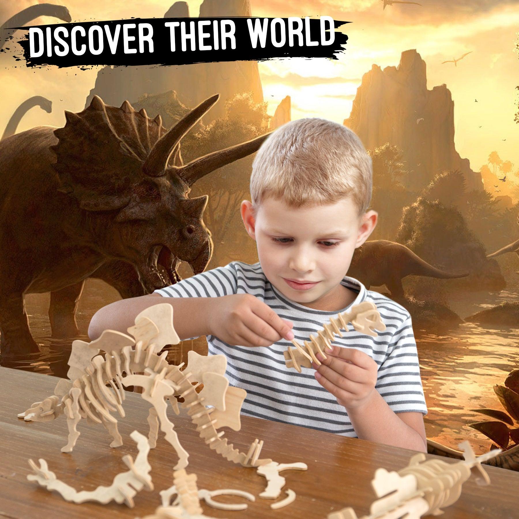 Hands Craft DIY Miniatures 3D Classic Wooden Puzzle | Dinosaurs