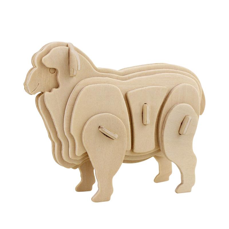 Hands Craft DIY Miniatures 3D Classic Wooden Puzzle | Farm Animals