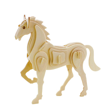 Hands Craft DIY Miniatures 3D Classic Wooden Puzzle | Farm Animals