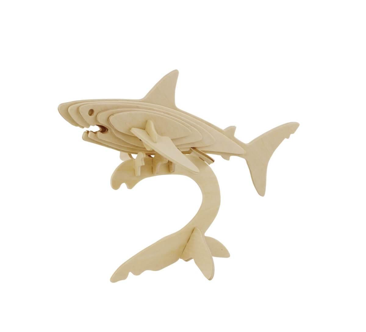 Hands Craft DIY Miniatures 3D Classic Wooden Puzzle | Shark