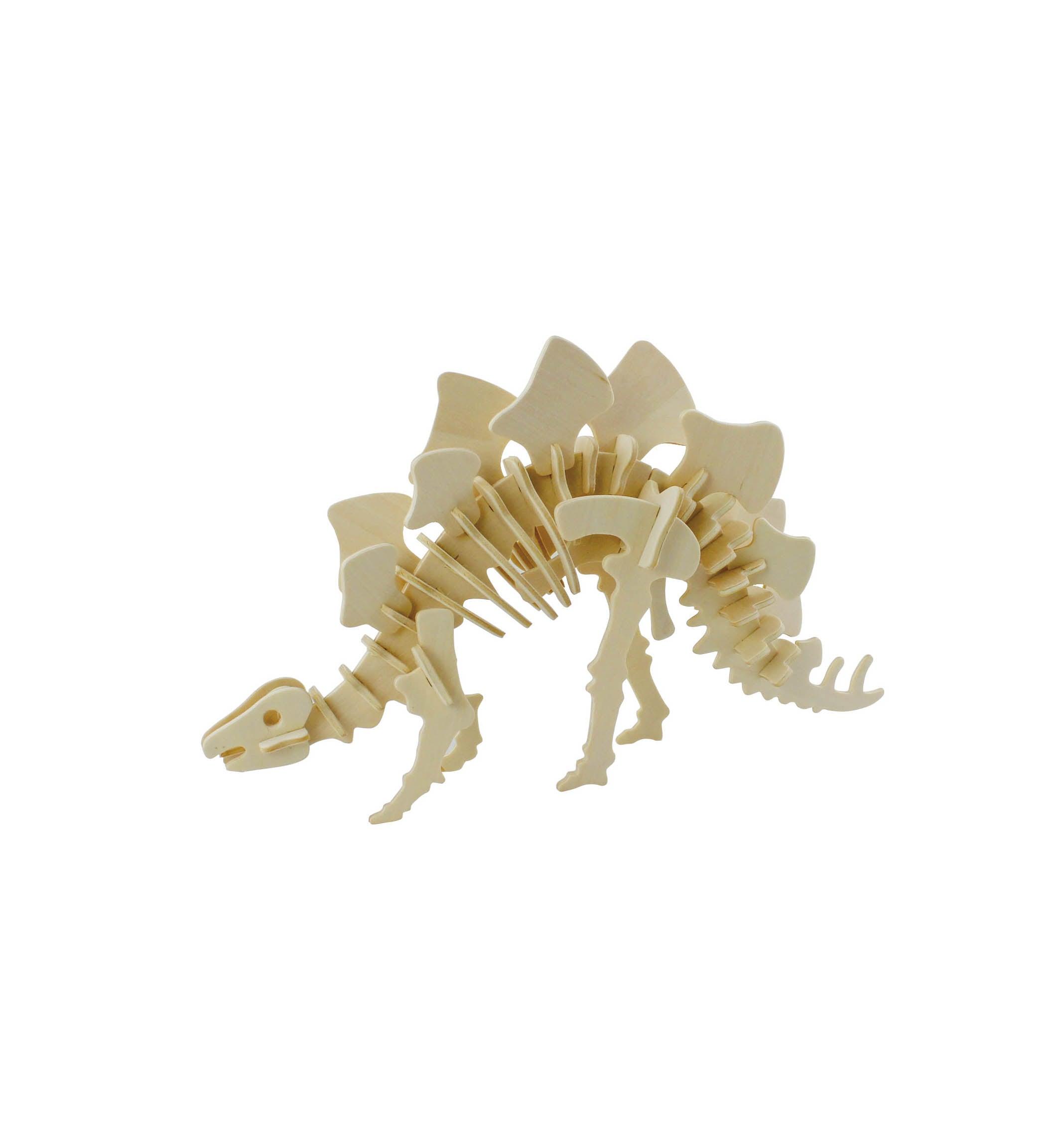 Hands Craft DIY Miniatures 3D Classic Wooden Puzzle | Stegosaurus