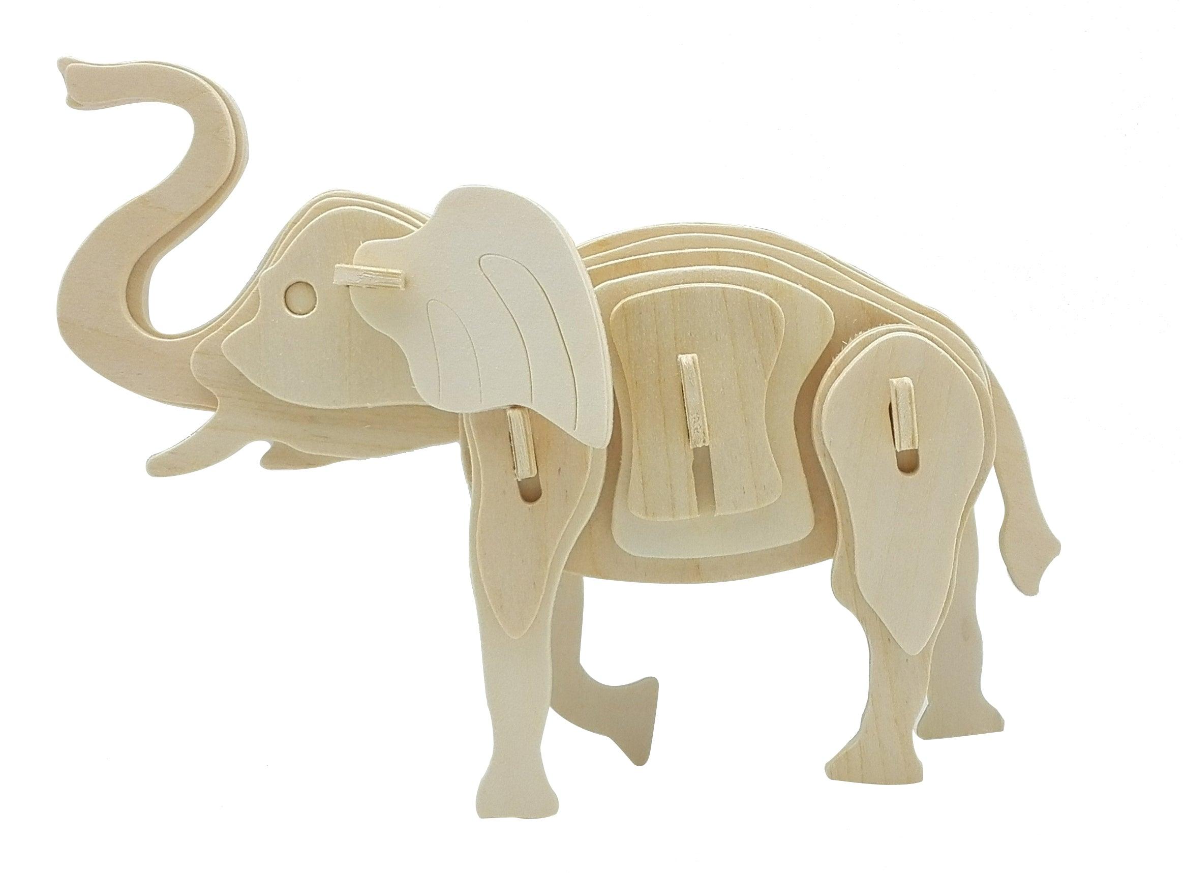 Hands Craft DIY Miniatures 3D Classic Wooden Puzzle | Wild Animals