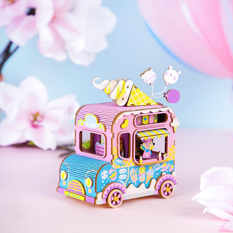 Hands Craft DIY Miniatures 3D Wooden Music Box Puzzle | Moving Flavors