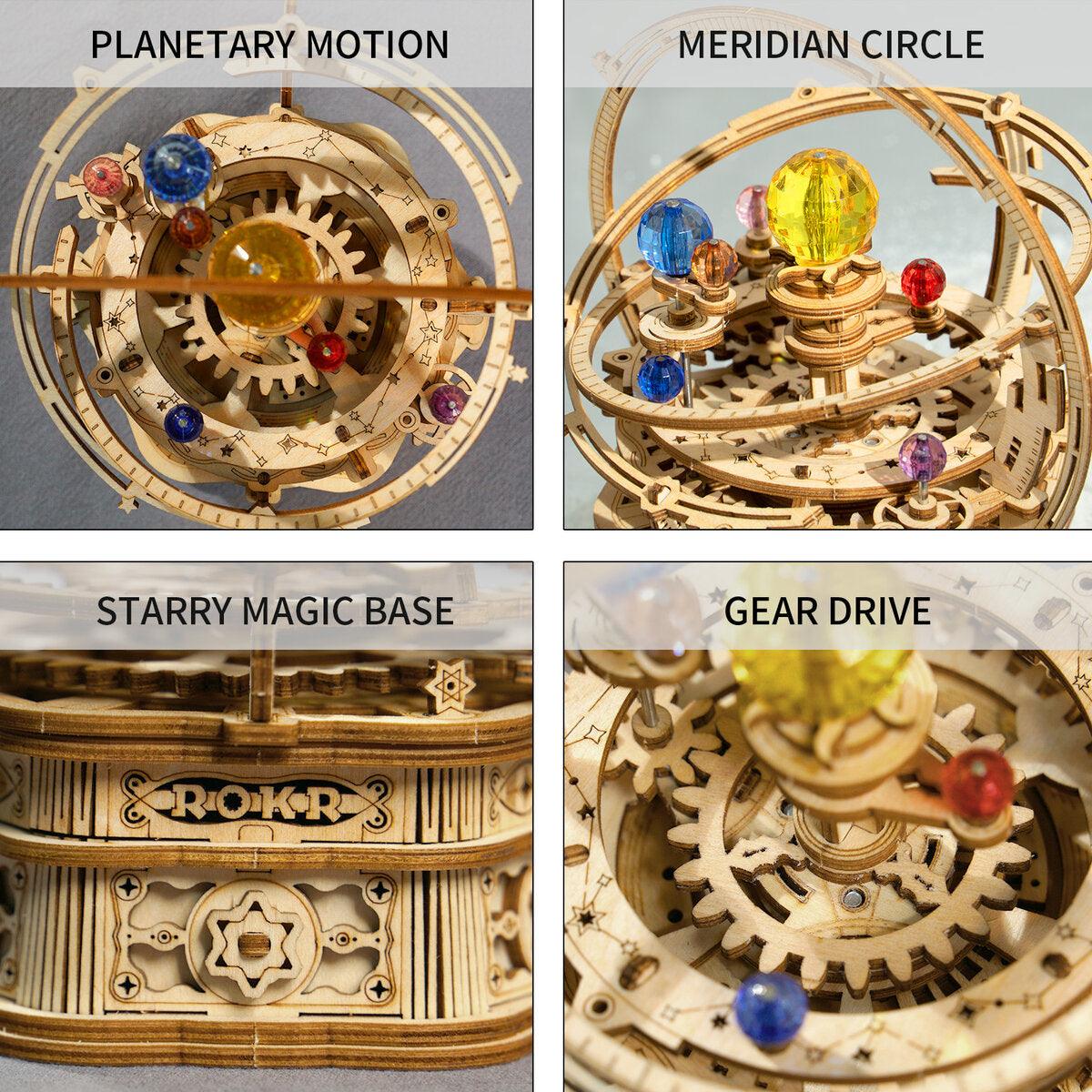 Hands Craft DIY Miniatures 3D Wooden Music Box Puzzle | Starry Night