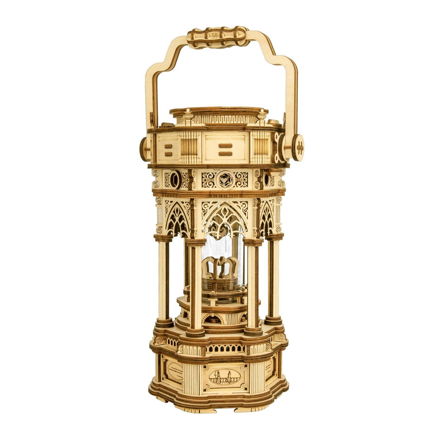 Hands Craft DIY Miniatures 3D Wooden Music Box Puzzle | Victorian Lantern with LED light