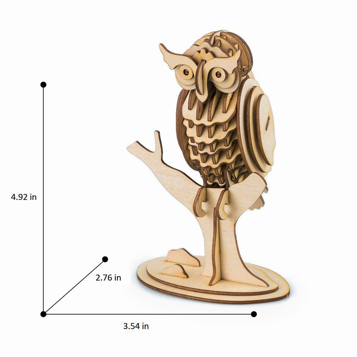 Hands Craft DIY Miniatures 3D Wooden Puzzle | Birds Animals (3-Pack)
