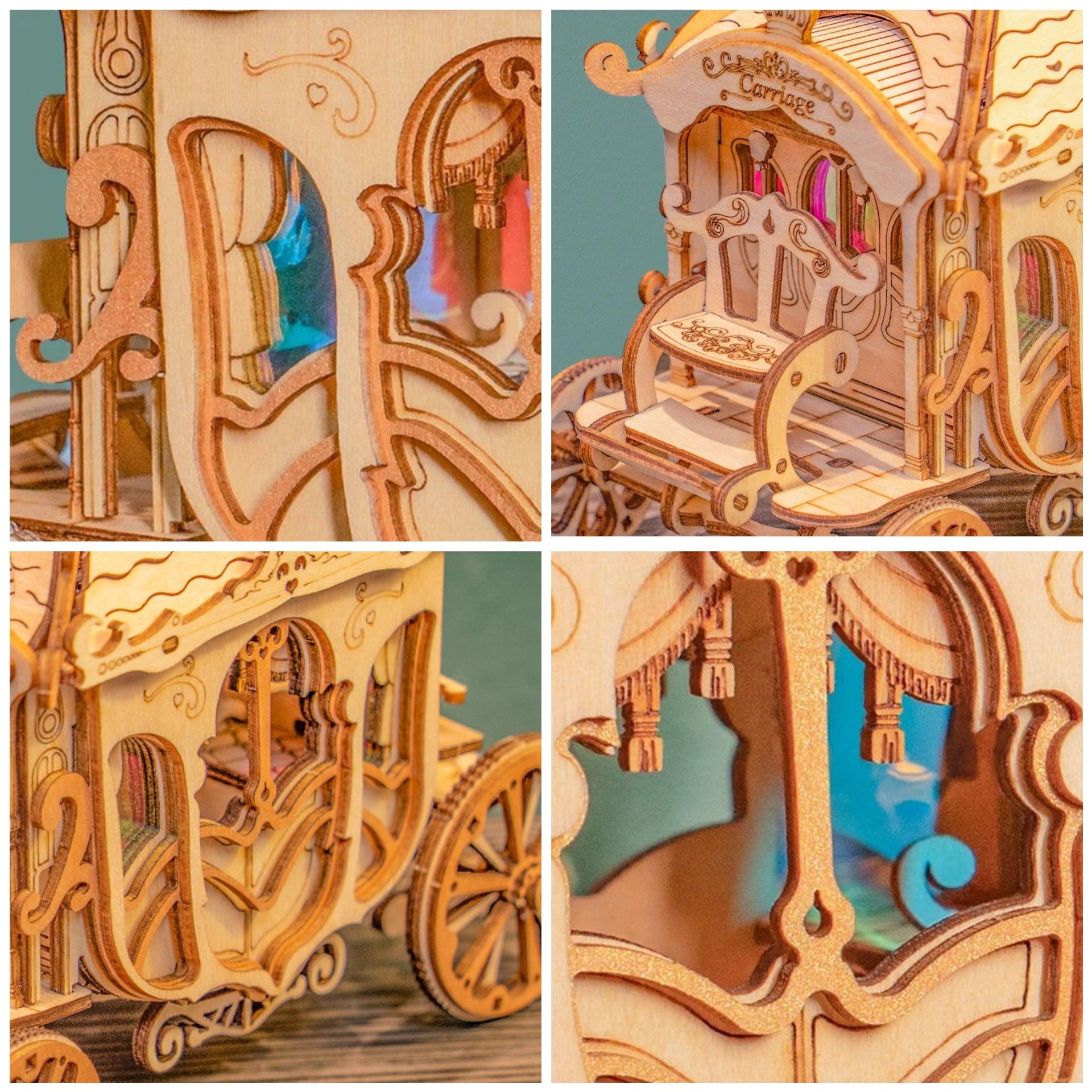 Hands Craft DIY Miniatures 3D Wooden Puzzle | Carriage