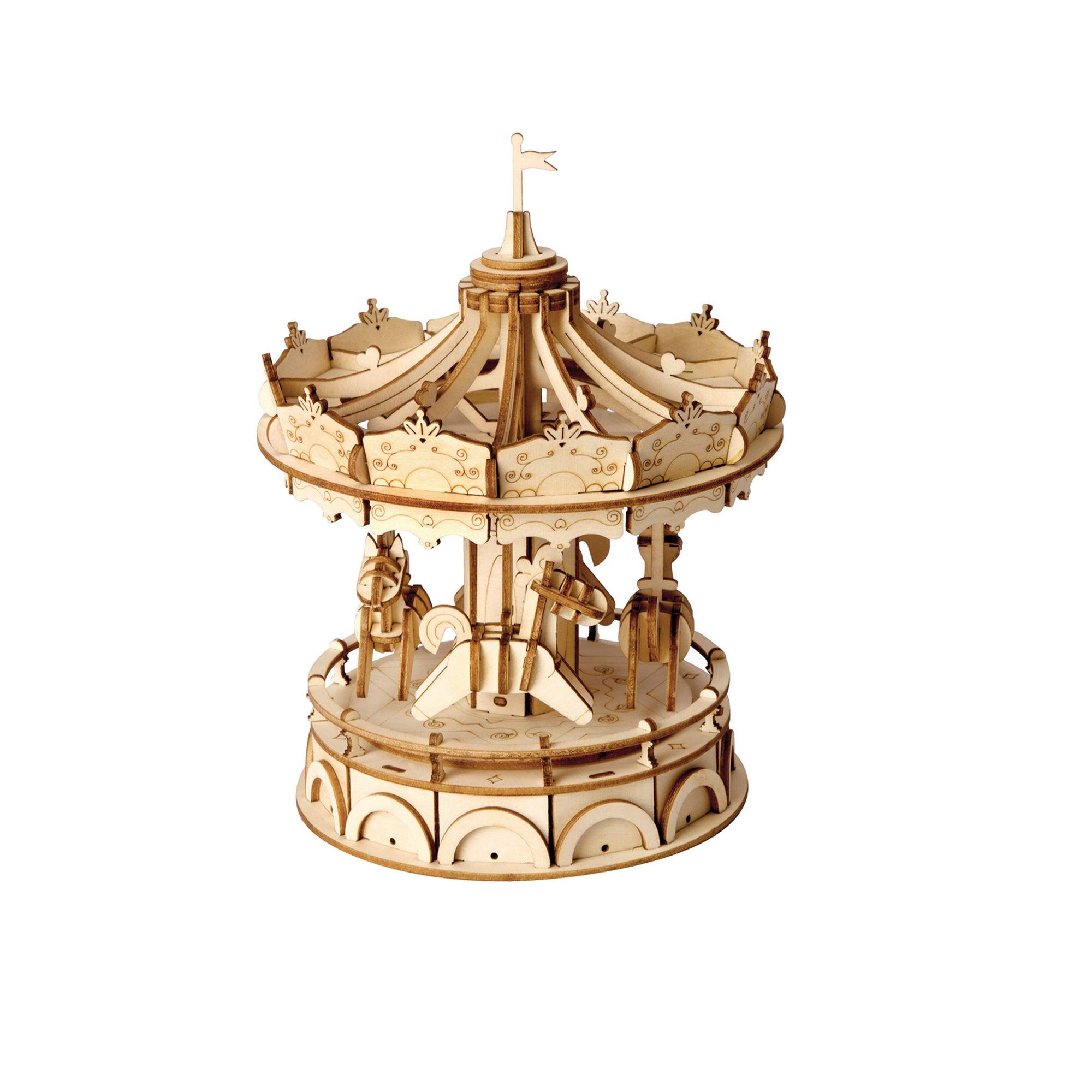 Hands Craft DIY Miniatures 3D Wooden Puzzle | Classic Carousel