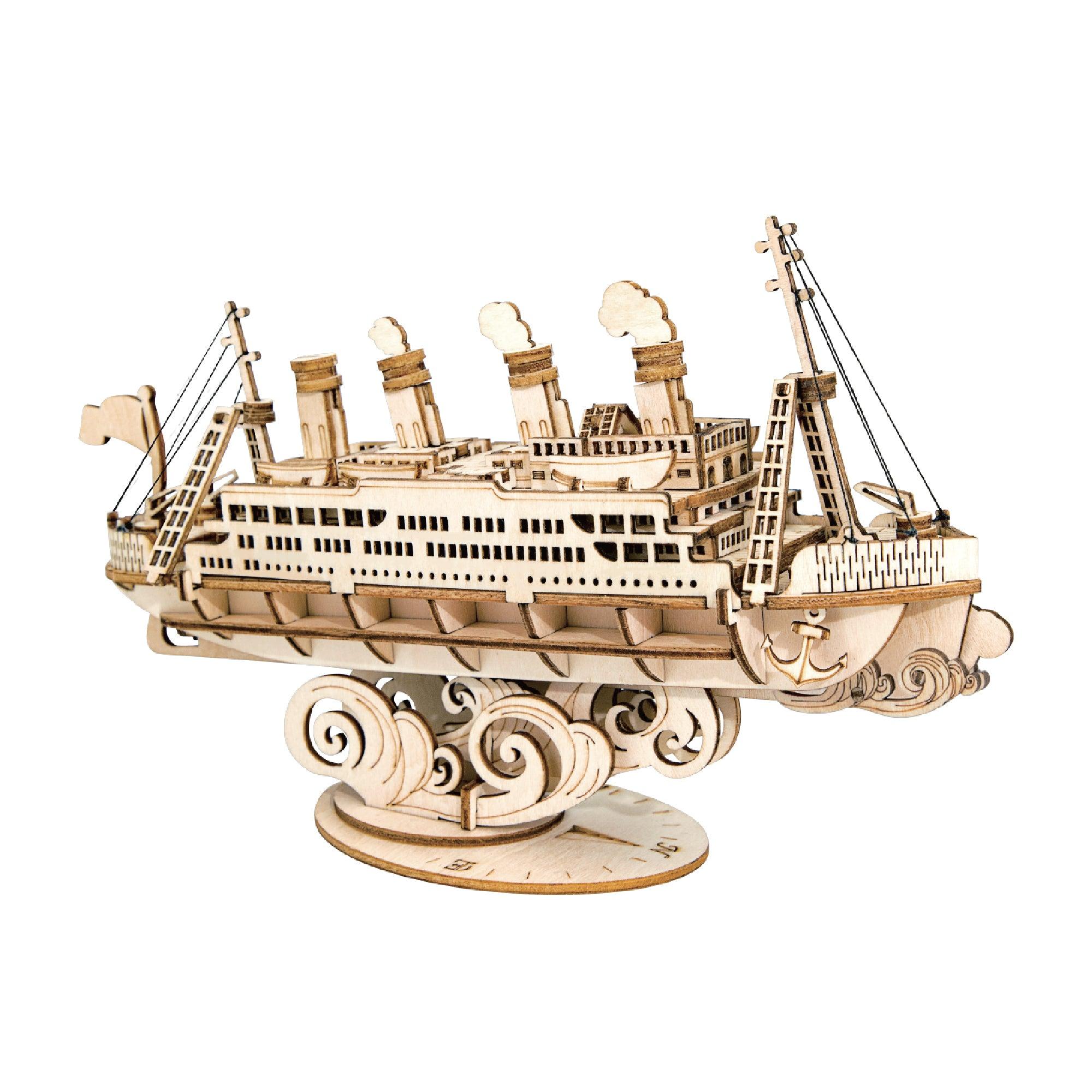 Hands Craft DIY Miniatures 3D Wooden Puzzle | Cruise Ship