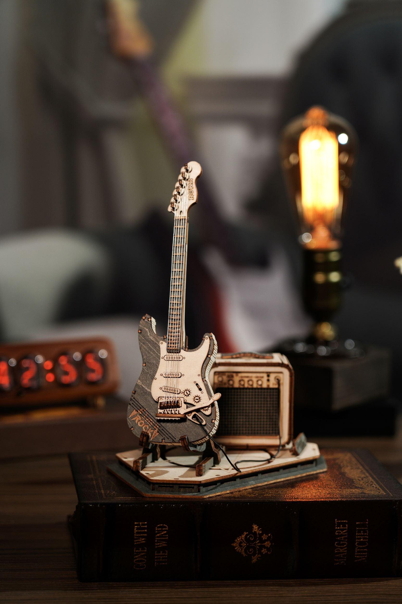 Hands Craft DIY Miniatures 3D Wooden Puzzle | Electric Guitar
