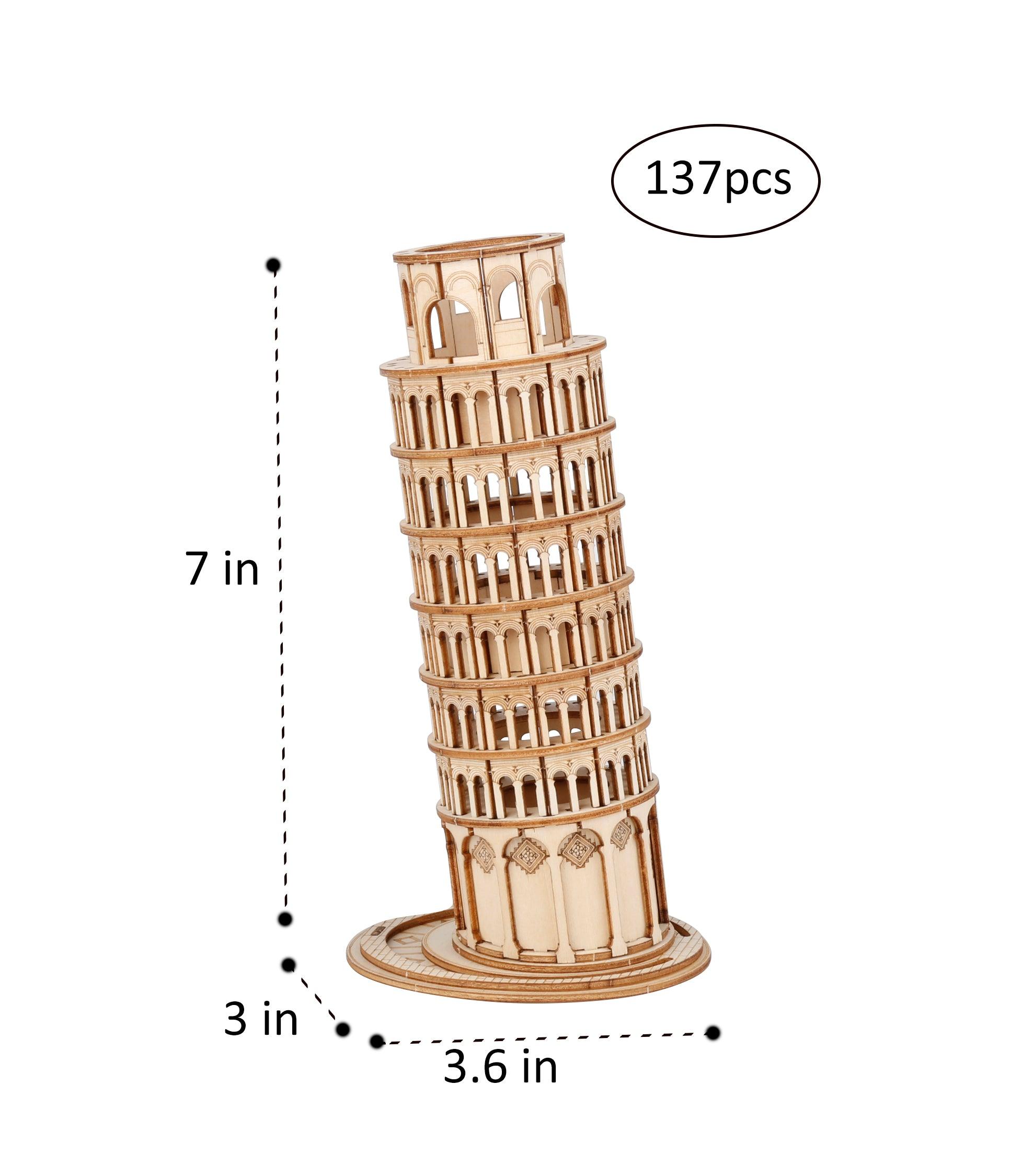Hands Craft DIY Miniatures 3D Wooden Puzzle | Leaning Tower Of Pisa