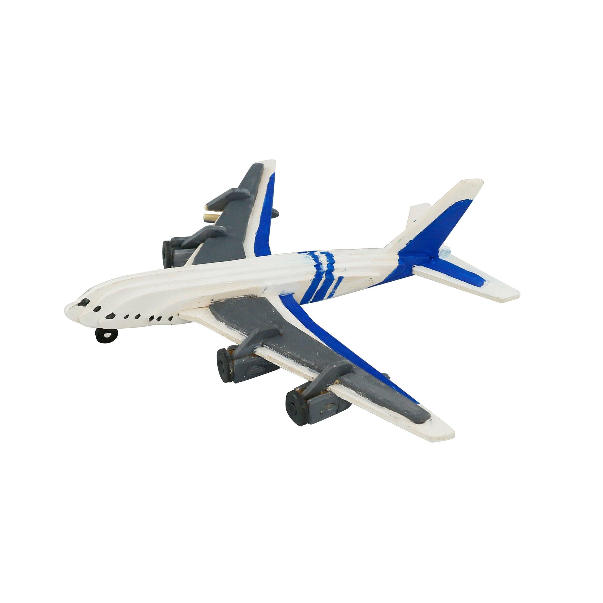 Hands Craft DIY Miniatures 3D Wooden Puzzle Paint Kit | Civil Airplane