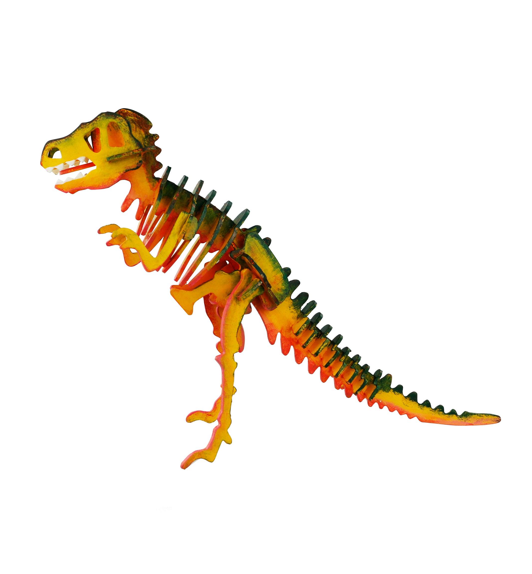 Hands Craft DIY Miniatures 3D Wooden Puzzle Paint Kit | T-Rex