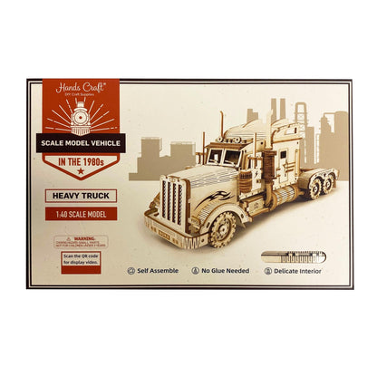 Hands Craft DIY Miniatures 3D Wooden Puzzle | Semi-Truck