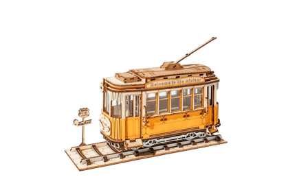 Hands Craft DIY Miniatures 3D Wooden Puzzle | Yellow Trolley