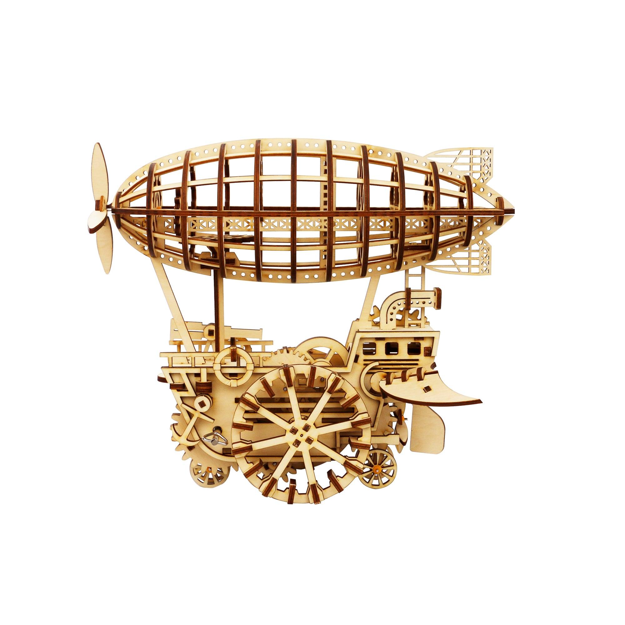 Hands Craft DIY Miniatures Mechanical 3D Wooden Puzzle | Air Vehicle