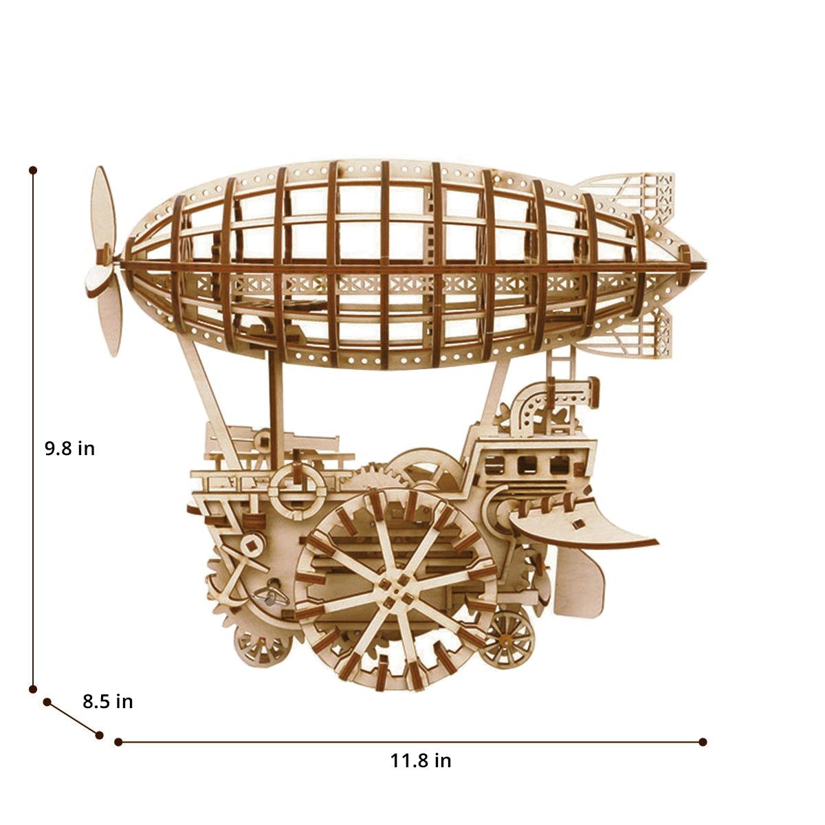 Hands Craft DIY Miniatures Mechanical 3D Wooden Puzzle | Air Vehicle