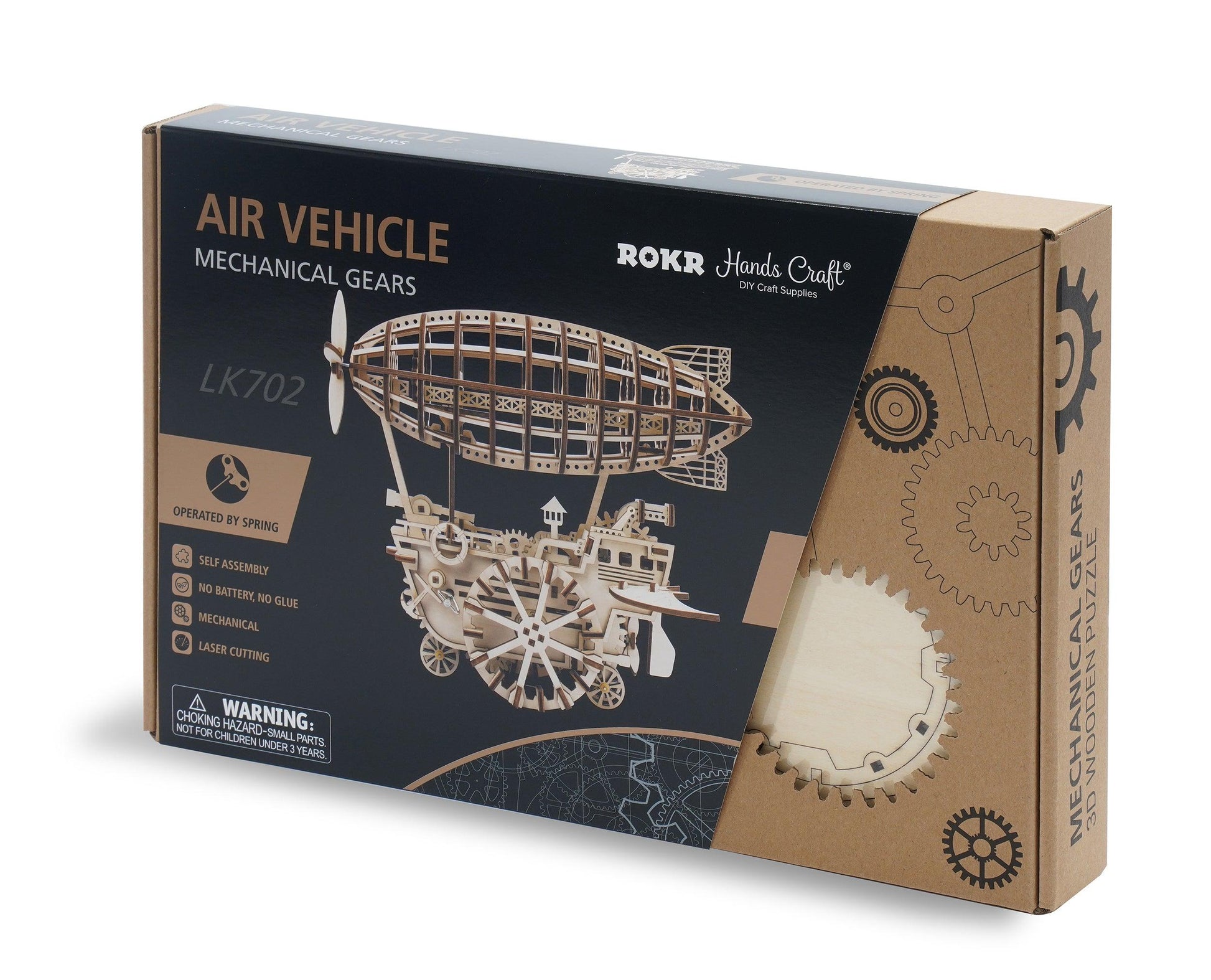 Hands Craft DIY Miniatures Mechanical 3D Wooden Puzzle | Air Vehicle