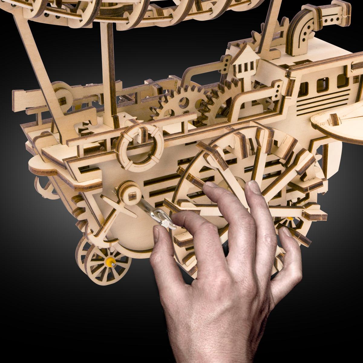 Hands Craft DIY Miniatures Mechanical 3D Wooden Puzzle | Air Vehicle