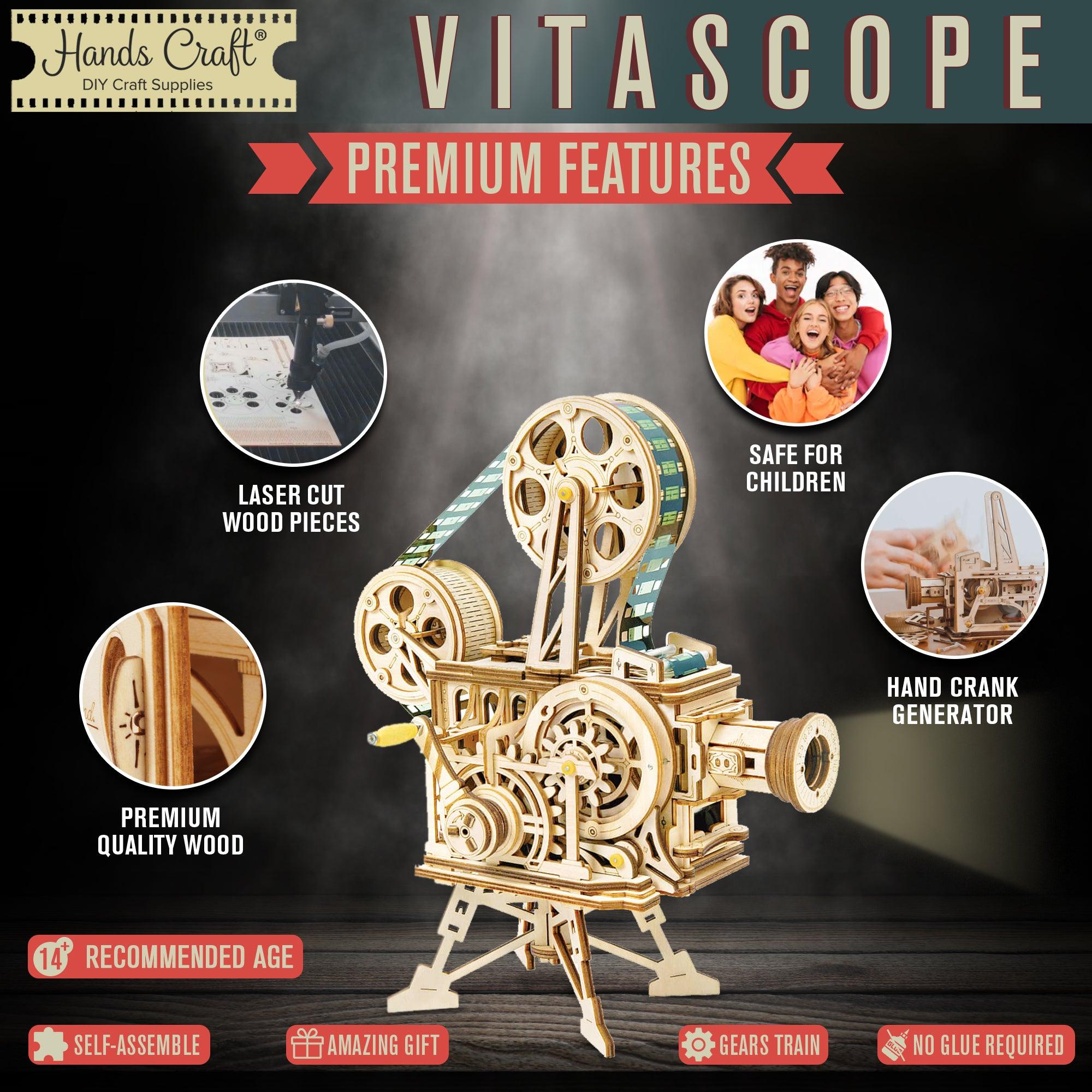 Hands Craft DIY Miniatures Mechanical 3D Wooden Puzzle | Vitascope