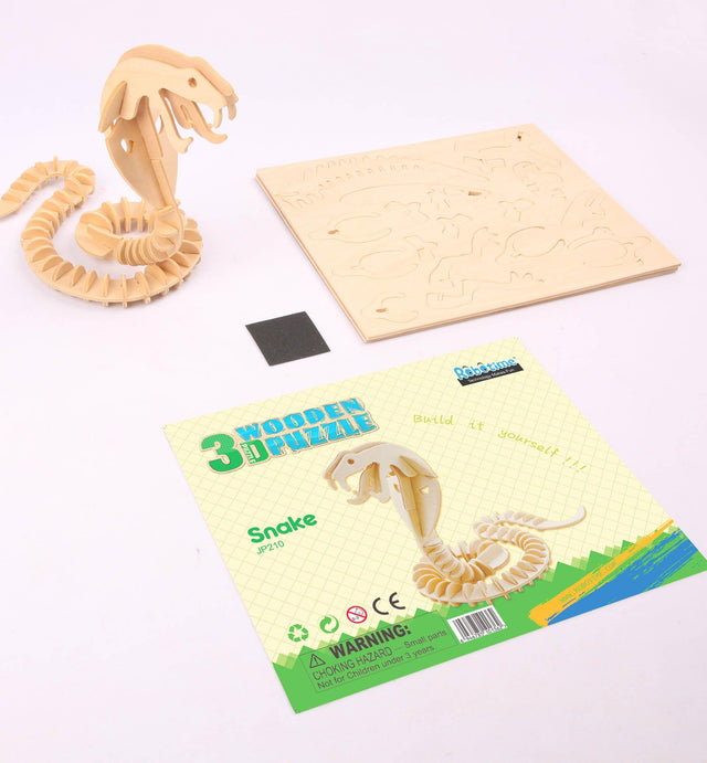 3D Classic Wooden Puzzle | Snake - Hands Craft US, Inc.