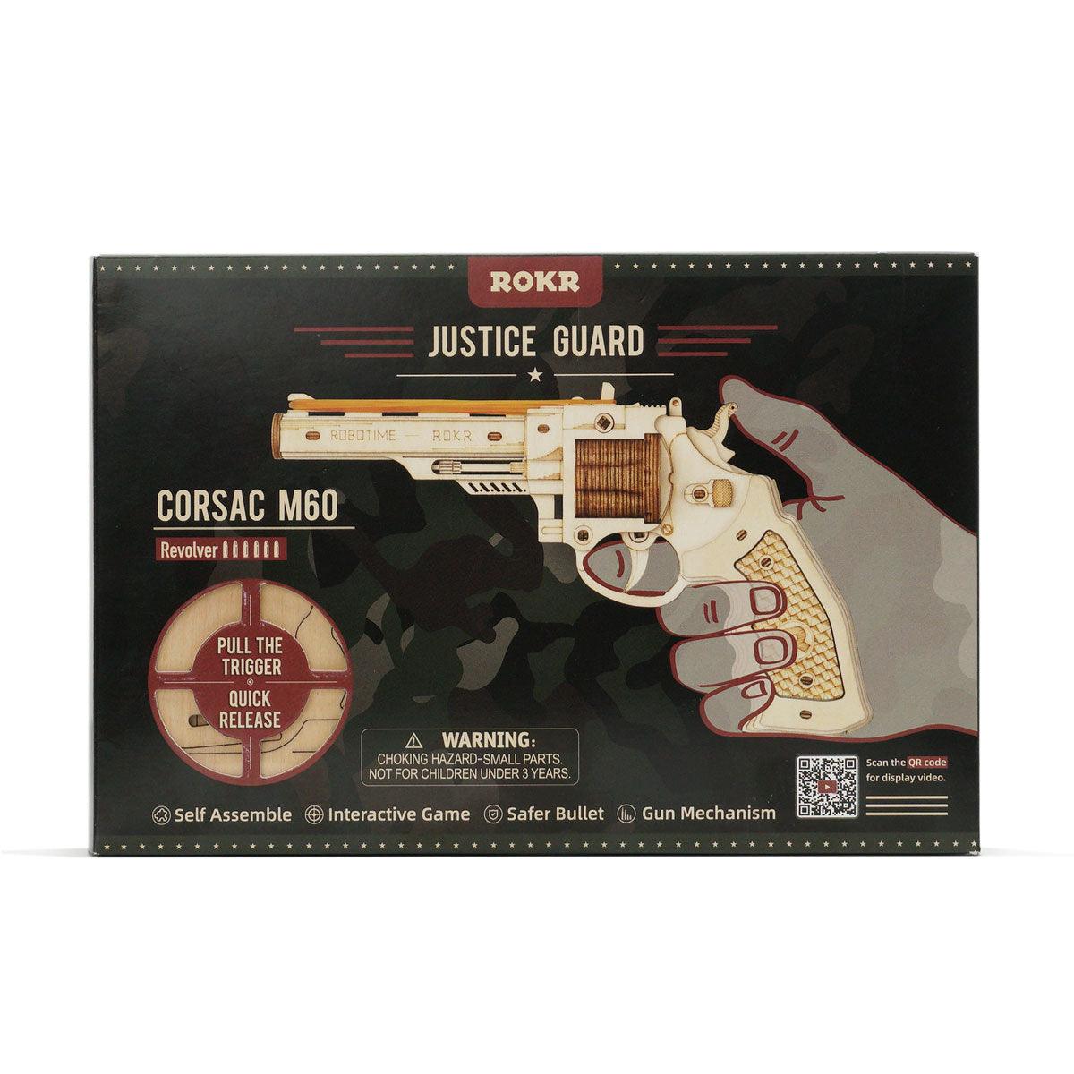 3D Mechanical Wooden Puzzle | Corsac M60 Rubber Band Gun - Hands Craft US, Inc.