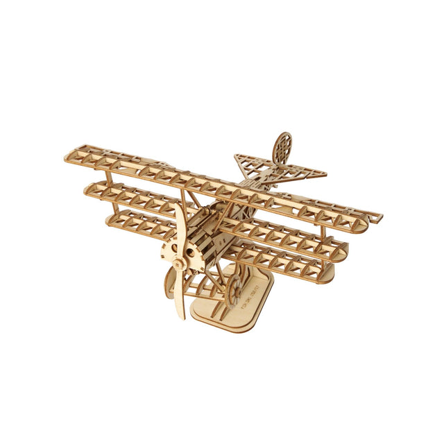 3D Modern Wooden Puzzle | Airplane - Hands Craft US, Inc.