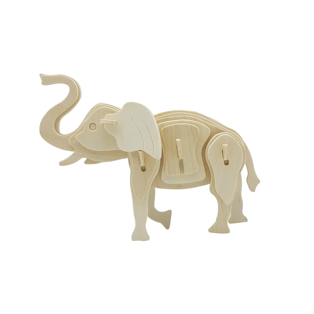 3D Classic Wooden Puzzle | Elephant - Hands Craft US, Inc.