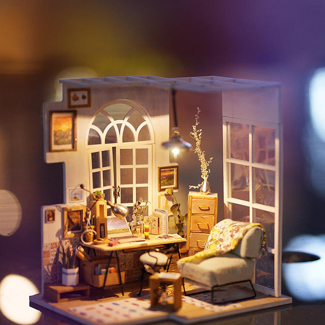 DIY Dollhouse Miniature Kit | Soho Time - Hands Craft US, Inc.