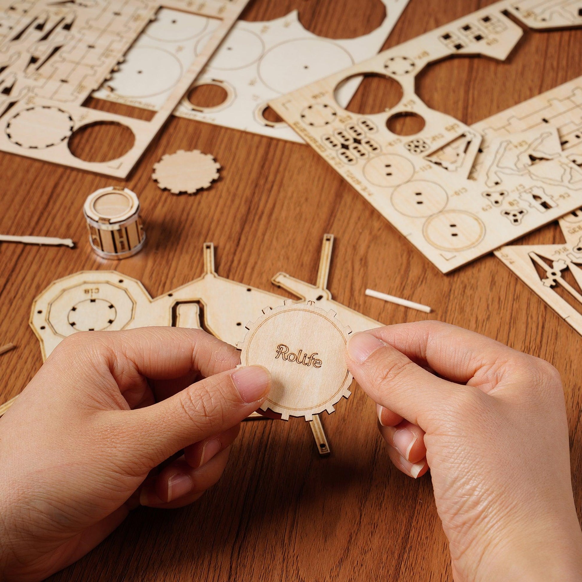3D Modern Wooden Puzzle | Drum Kit - Hands Craft US, Inc.