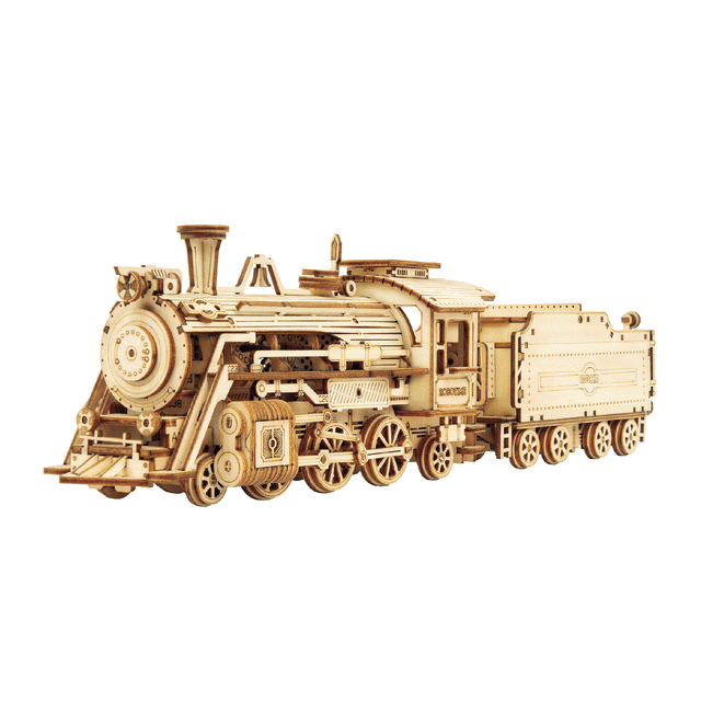 3D Modern Wooden Puzzle | Prime Steam Express Train/Locomotive - Hands Craft US, Inc.