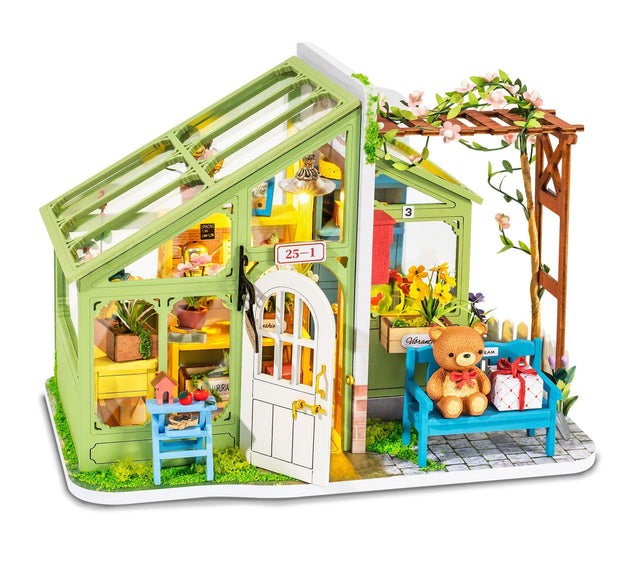 DIY Dollhouse Miniature Store Kit | Spring Encounter Flowers - Hands Craft US, Inc.